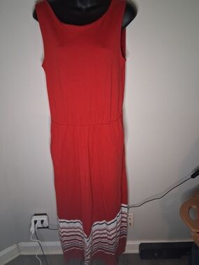Tommy Hilfiger Red White And Blue Maxi Dress